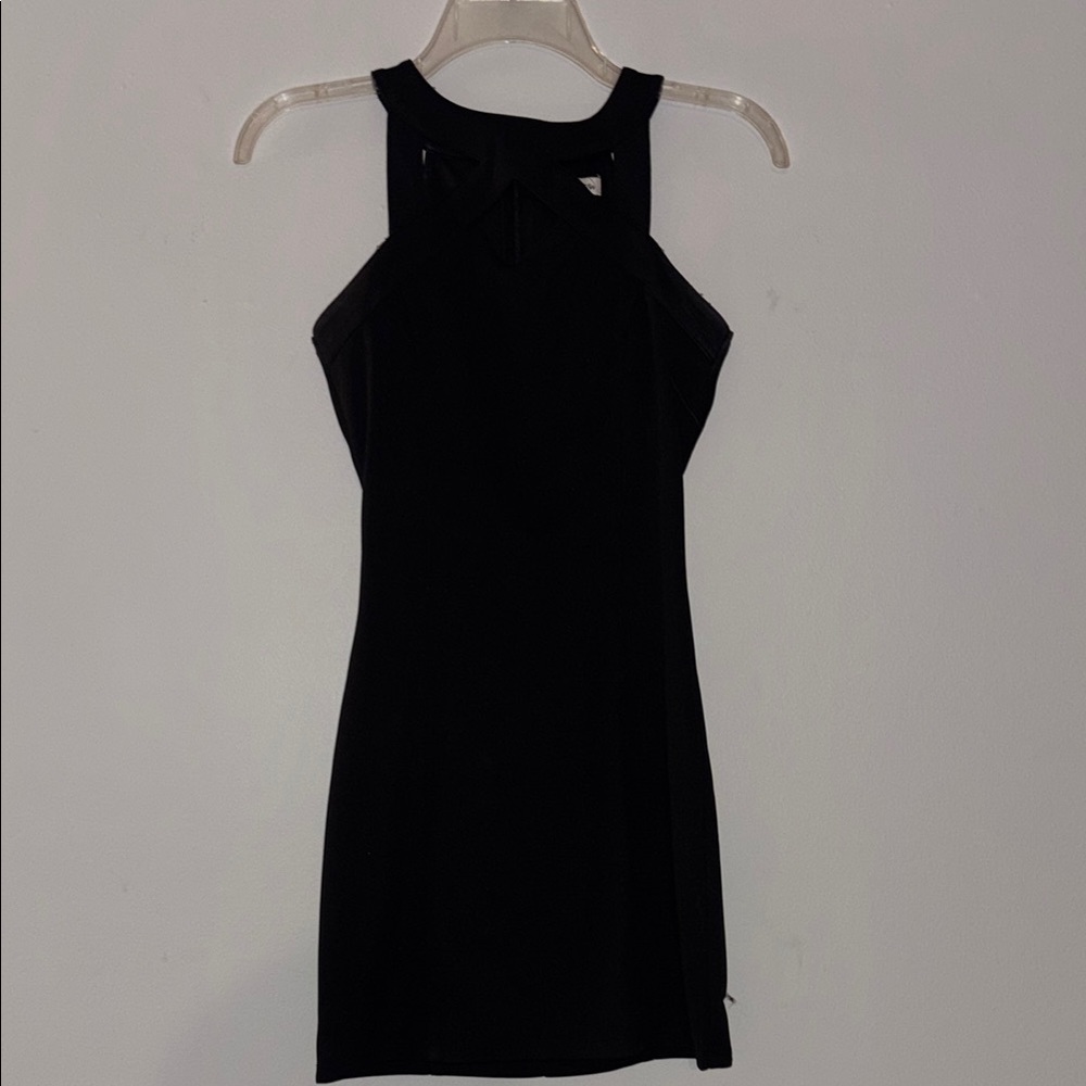 Black Halter Neck Mini Dress